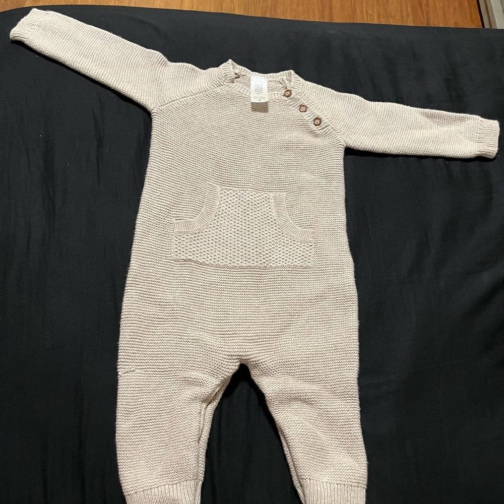 Baby cable knitted one piece